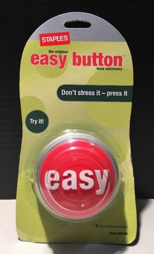 Staples 2005 Easy Button #606396 English Version New In Package
