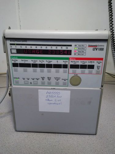 Pulmonetic Systems LTV 1000 Ventilator with Power Supply HRS 23854