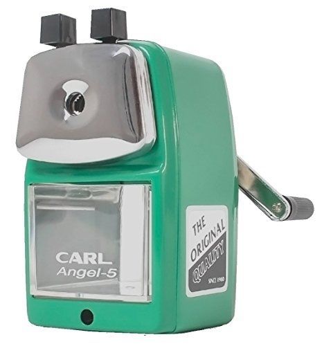 Carl / pencils etc carl angel 5 manual pencil sharpener heavy duty but quiet for for sale