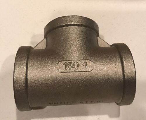 Stainless Steel 304 Cast Pipe Fitting Tee Class 150 1&#034; NPT Female 1&#034;