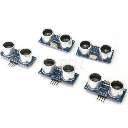 5pcs ultrasonic module hc-sr04 distance measuring transducer sensor for arduino for sale