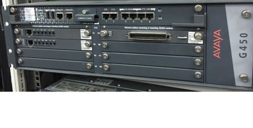 Avaya  G450 Media Gateway With 700432495 MB450 Module Card G-450 MB-450