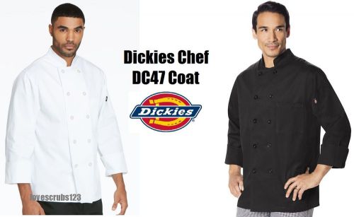 Dickies Chef Wear 10-Button Chef Coat DC47 Unisex Men Women Choose Size &amp; Color