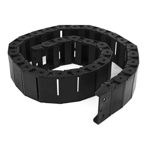 40.55&#034; black cable wire carrier drag chain nested 18mm x 50mm 18x50mm for sale