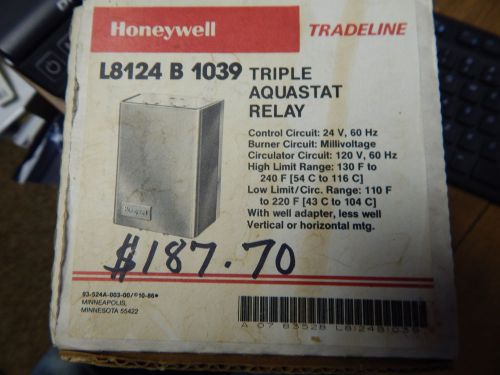 Honeywell L-8124B1039 Triple Aquastat Relay