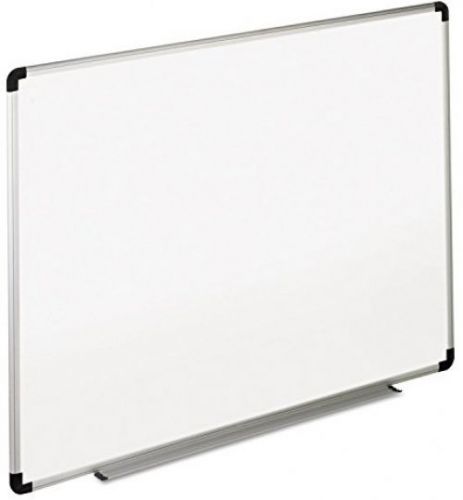 Universal Dry Erase Board, Melamine, 36 X 24 , White, Black/Gray Frame (43723)