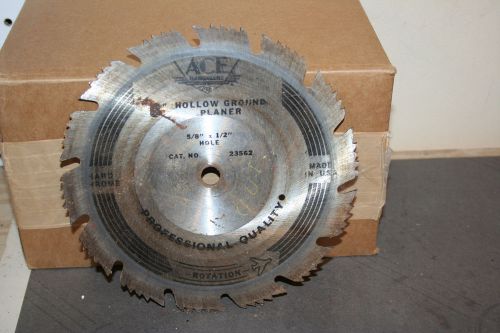 Used 8&#034; Ace Hollow Ground Planer Saw Blade