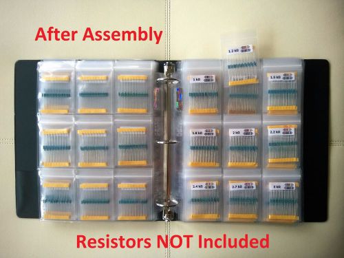 Notebook Resistor Organizer and Storage System (Resistors Not Included)