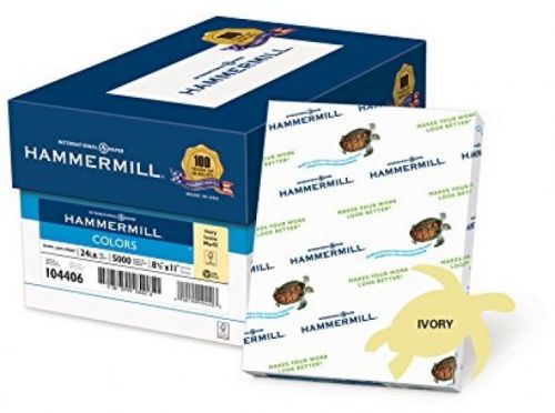 Hammermill Paper, Colors Ivory, 24lb, 8.5 X 11, Letter, 5000 Sheets / 10 Ream