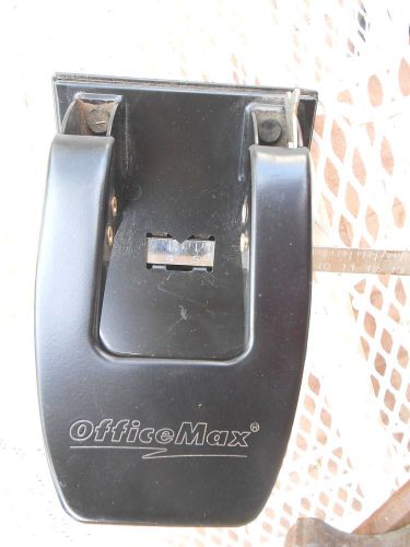 VTG TWO HOLE PUNCH OFFICE MAX METALW PAPER GUIDE OFFICE SUPPLIES DESK MOTEL TOOL