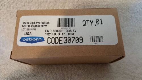 OSBORN CODE 30712 END BRUSH .005 CR SS 1/2&#034;I.D. X 1&#034; TRIM