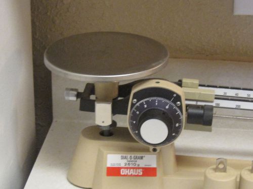 Ohaus Dial O Gram 2610g Balance Beam Scale - Excellent Condition