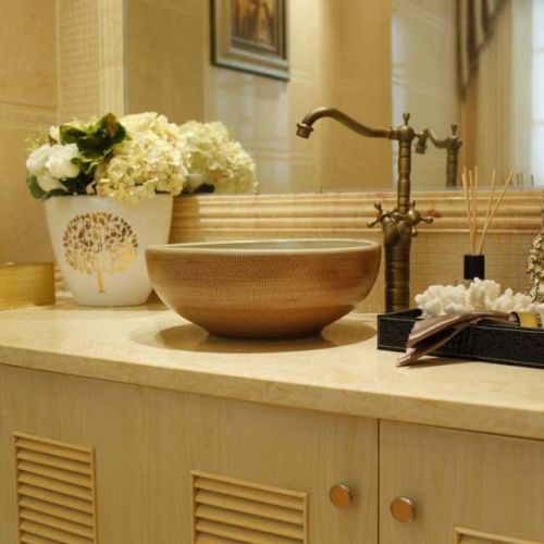 A109 European Style Hand Made D 40 - 42cm Bathroom Ceramic Art Sink/Wash Basin