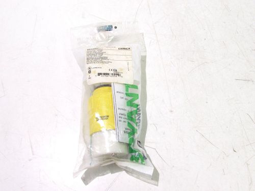 Bryant 5369ncr yellow female connector 20a 124v nema 5-20r 2 pole 2 wire **nib** for sale