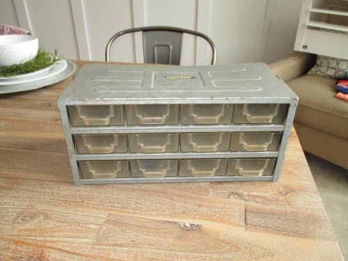 Vintage Stackmaster Small Parts Bin Metal Storage Organizer Cabinet Union Steel