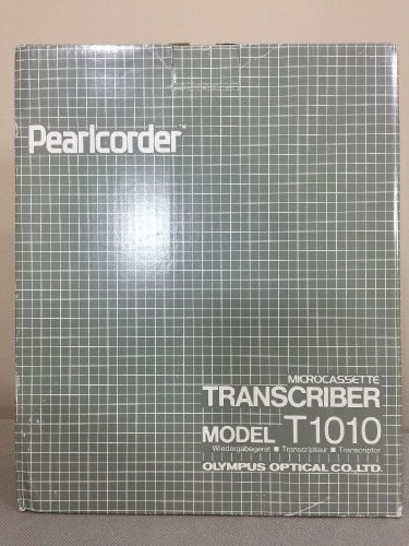 Olympus Pearlcorder Transcriber Transcription Machine Microcassette T1010