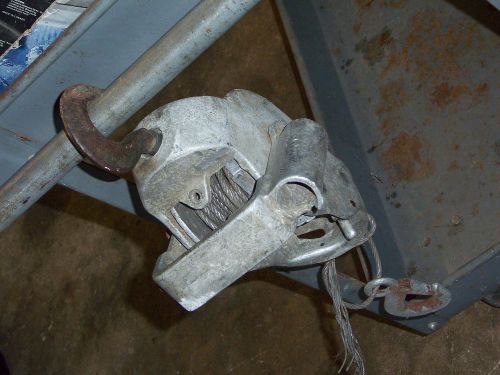 Vintage BNEEBE BROS Come Along Aluminum Body 3/16 wire rope