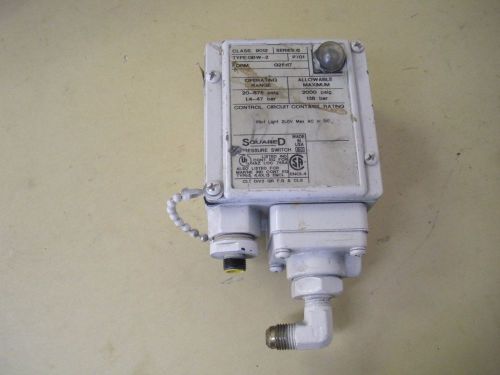 Square d  pressure switch 9012 gbw-2 for sale