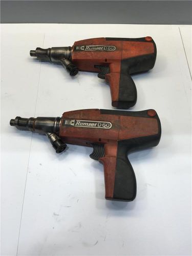 RAMSET D60 Powder Actuated Fastener Install Pistol Grip Tool 2PC Lot