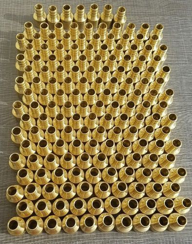 167 lot 1/2&#034; pex x 1/2&#034; female sweat adapters - brass crimp fittings lead-free for sale