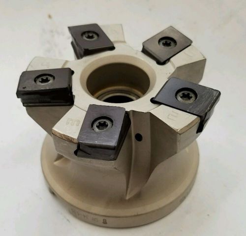 Iscar 2.5&#034; Indexable Insert Mill D2.5-05-1.00-R-LN16 inserts included