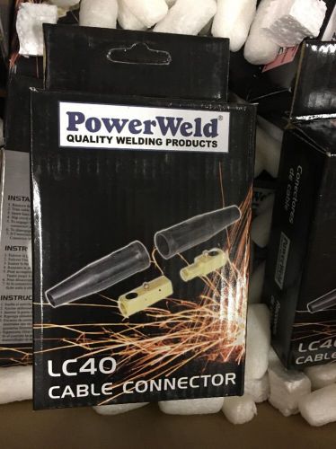 Powerweld cable connector lc40,  350 amp for sale