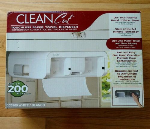 NEW Clean Cut Touchless Paper Towel Dispenser, White CC3100