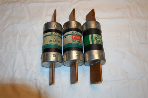 Three 650 amp fuses 250 volts for sale