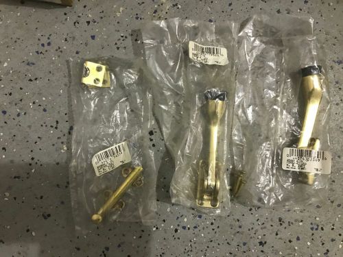 Two ives by schlage 452b3 4 in kick down door stop and one h.b.ives surface bolt for sale
