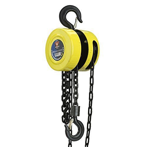 Neiko Chain Hoists 1Ton 15 Foot Lift Chain Dia 1/4 Inch w/ Mechanical Load Brake