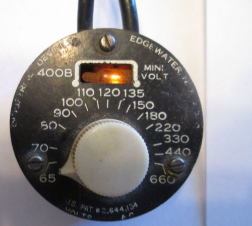 Vintage Voltage Indicator, up to 660 Volts! Works!