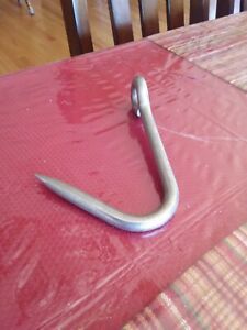 NICE Vintage stainless steel meat hook butcher kitchen freezer dress hunting