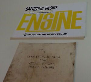 Daeheung and Dairen Chinese engines operators manuals.
