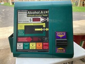 VINTAGE Kero Alcohol Alert Breathalyzer accepts Dollar Bills &amp; Coins