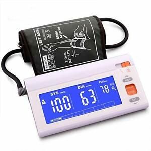 Automatic Upper Arm Blood Pressure Monitor Machine Adjustable Large Cuff  LCD Sc