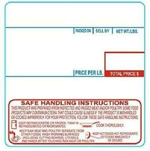 58Mm X 60Mm Labels For Cas Scales With Shi (8040) | 1.5&#034; Core | 500 Labels/Roll