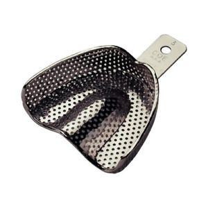 GC 260031 Coe Metal Impression Tray #3 Medium Large Upper Perforated Nickel