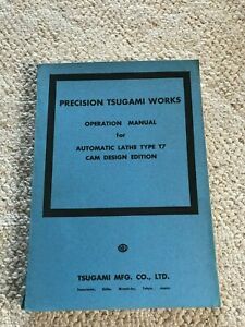 Tsugami Type T7 Automatic Lathe Cam Design Edition Operation Manual in English
