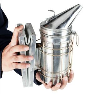 Quality Honey Keeper Bee Hive Smoker Stainless Steel with Heat Shield