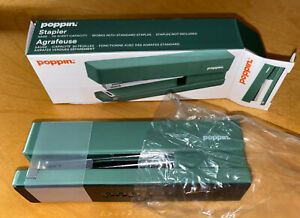 Poppin Sage GREEN Stapler NEW IN BOX  5.5&#034;L x 1.25&#034;W x 2&#034;H