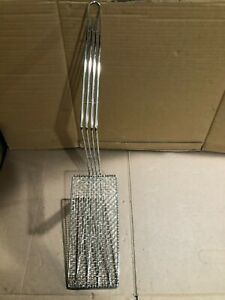 BASKET PRESS - 5-3/4&#034; x 14-1/2&#034; nickel plated wire mesh fry NEW FREE SHIPPING