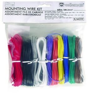 Velleman K/MOW 10 Color Stranded Mounting Wire Set