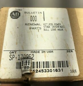 NEW SEALED 1395 DC DRIVE RENEWAL PART KIT ,PCB ,POWER STAGE INTERFACE SP-170952