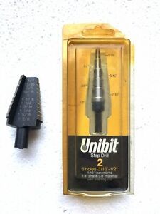 (2) Unibit 21 &amp; Unibit 2 Step Drills “New” FAST FREE SHIPPING