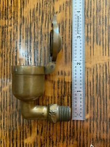 BRASS Lunkenheimer No 2 Flip Top Grease Cup Hit Miss Gas Engine Steam Antique