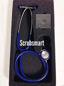 New! EMI Deluxe Dual Head Clinical Stethoscope For Medical Royal Blue Free Ship