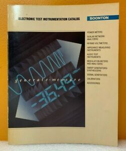 Boonton Electronic Test Instrumentation Catalog.