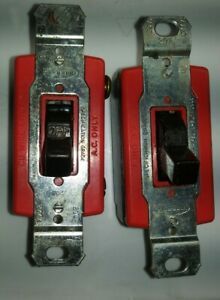 Pair of HUBBELL Toggle Switches 20A 277VAC Max