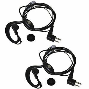 2-Pack Hands Free Headset PTT Mic for Motorola GTI GTX AU1200 AV1200 VL50 VL130