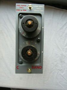 VINTAGE TWIN CAVITY C BAND PASS FILTER F-202/U 314-344 MC HAM TRC-24 RADIO